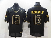 Nike Browns 13 Odell Beckham Jr. Black Gold 2020 Salute To Service Limited Jersey Dzhi,baseball caps,new era cap wholesale,wholesale hats